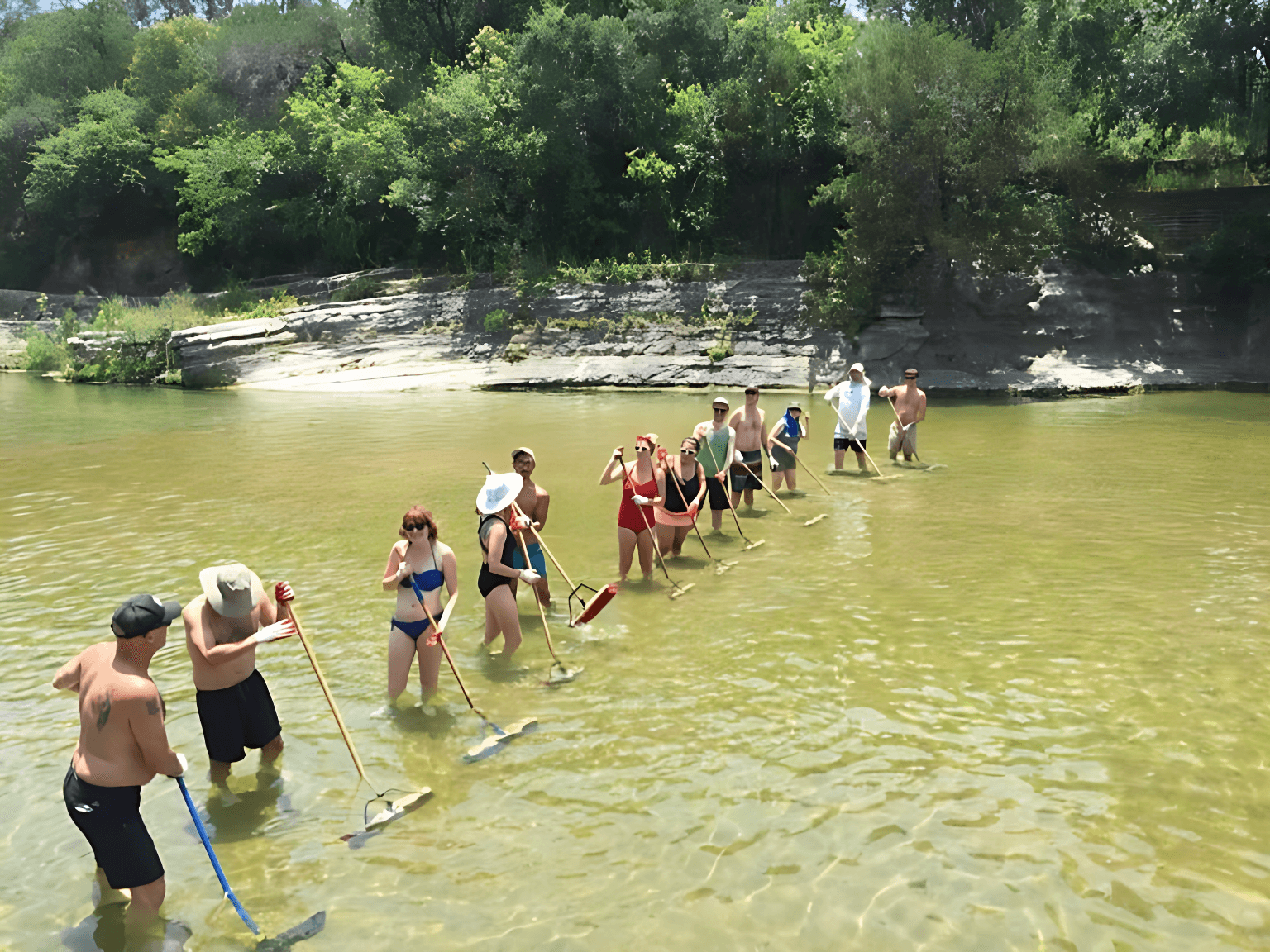 Barton Creek brush line