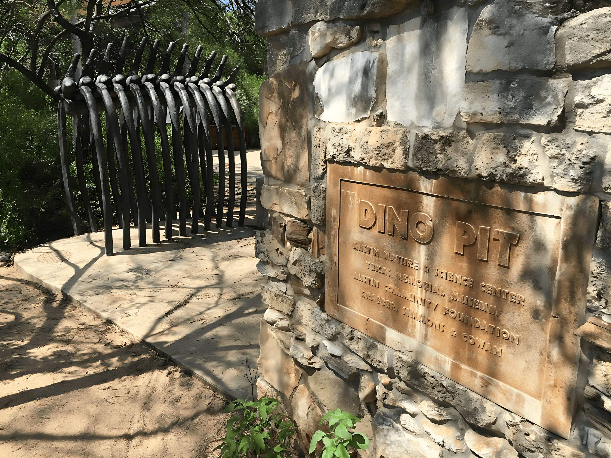 The Dino Pit at the Austin Nature & Science Center