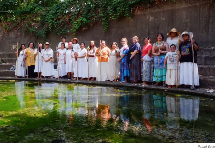 Water Gathering Ceremony at Eliza Spring in 2022