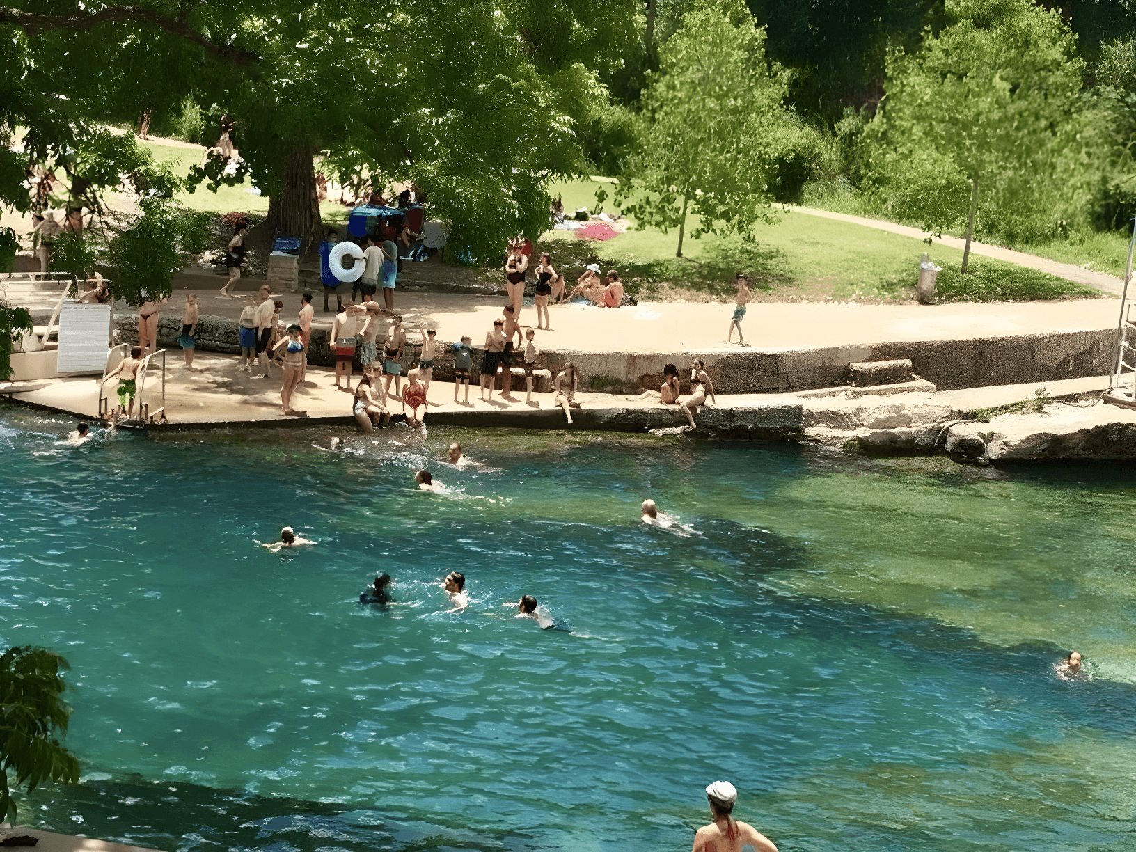 Barton Springs Pool, the spring-fed heart of Zilker Park