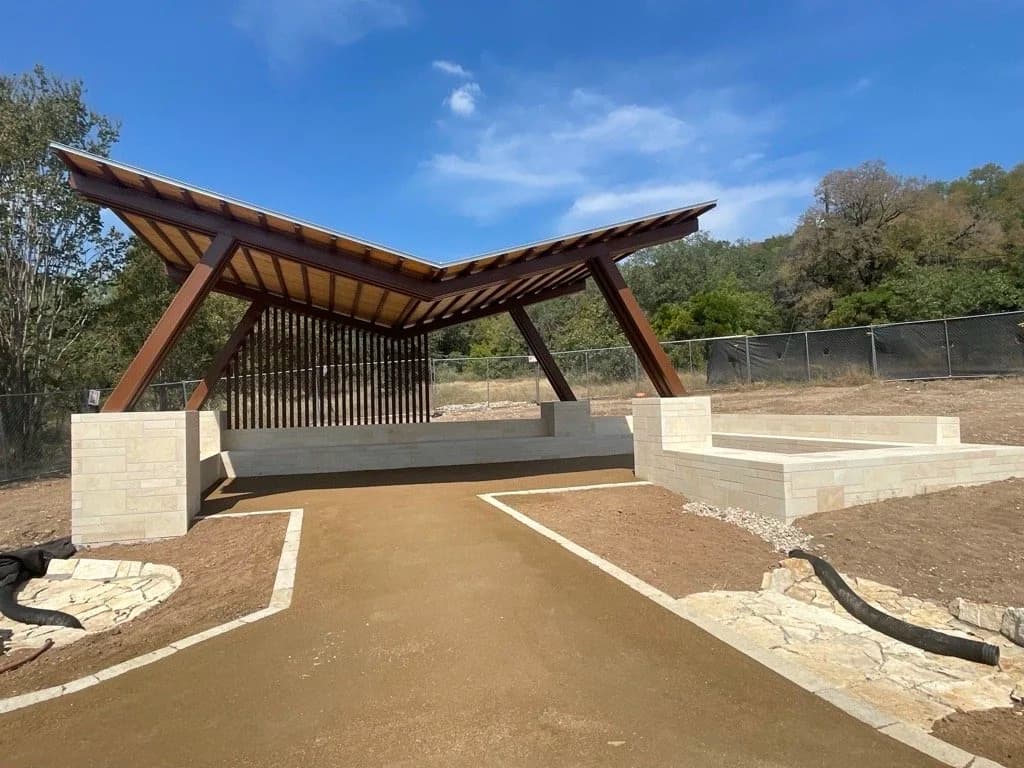 The new Butterfly Pavilion as it was under construction.